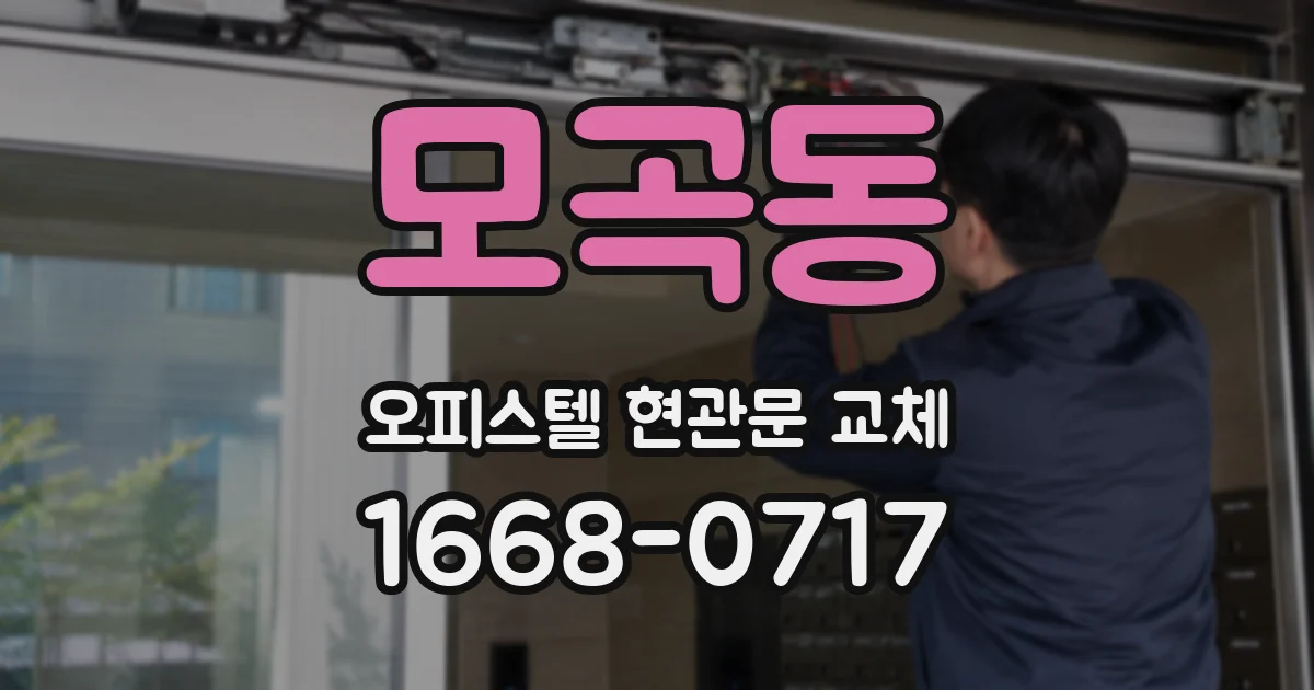 모곡동 오피스텔 현관문 교체
