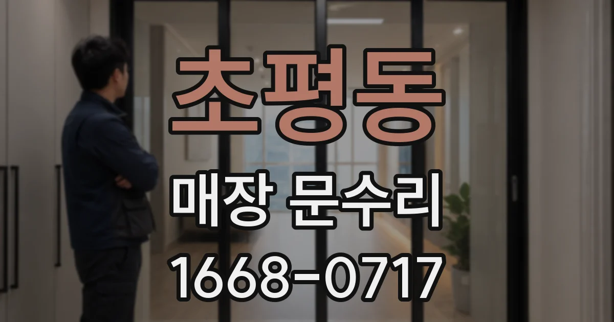 초평동 매장 문수리