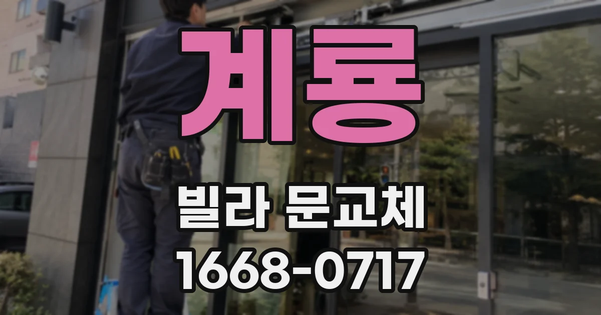계룡 빌라 문교체