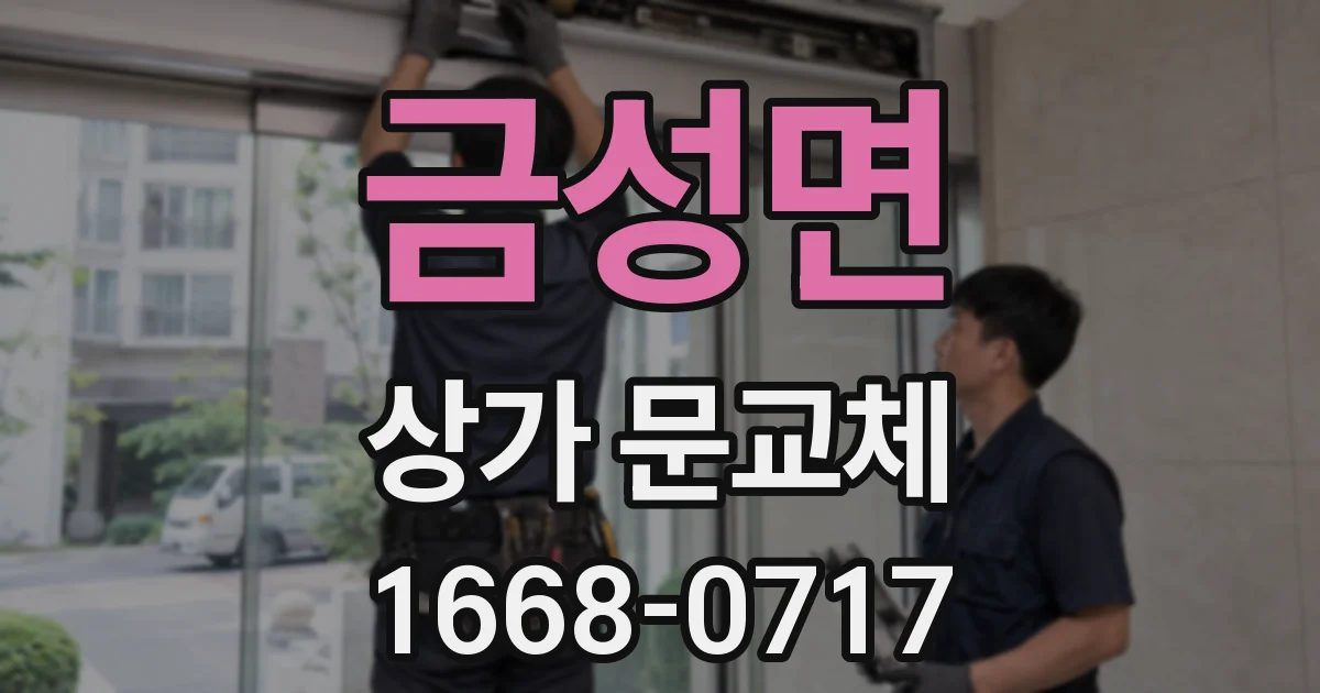 금성면 상가 문교체
