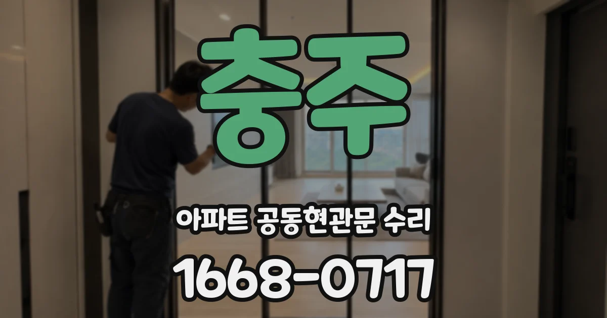 충주 아파트 공동현관문 수리