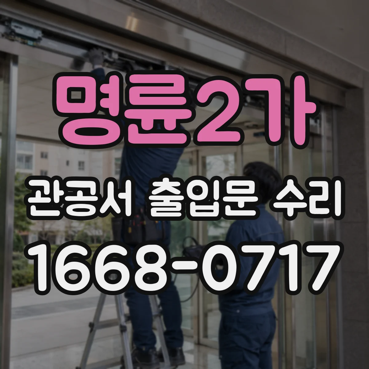 명륜2가 관공서 출입문 수리
