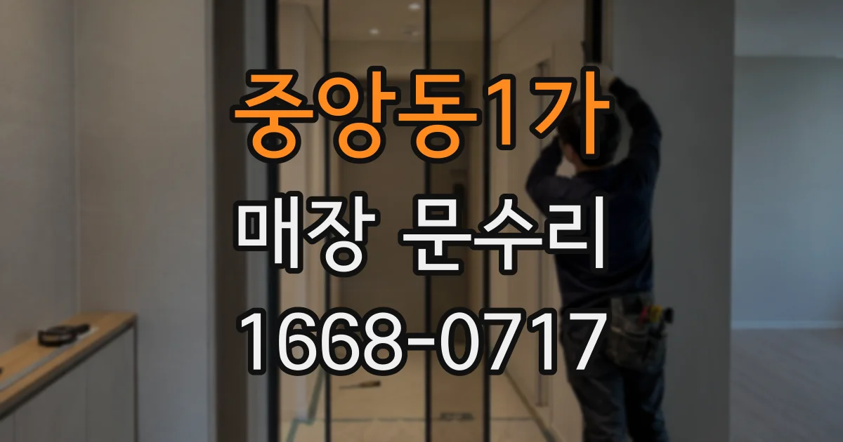 중앙동1가 매장 문수리