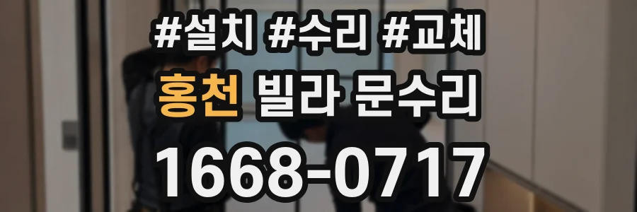 홍천 빌라 문수리