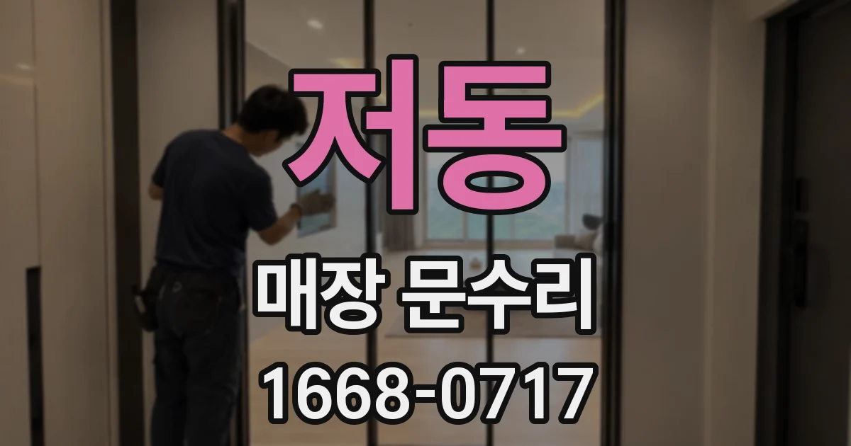 저동 매장 문수리