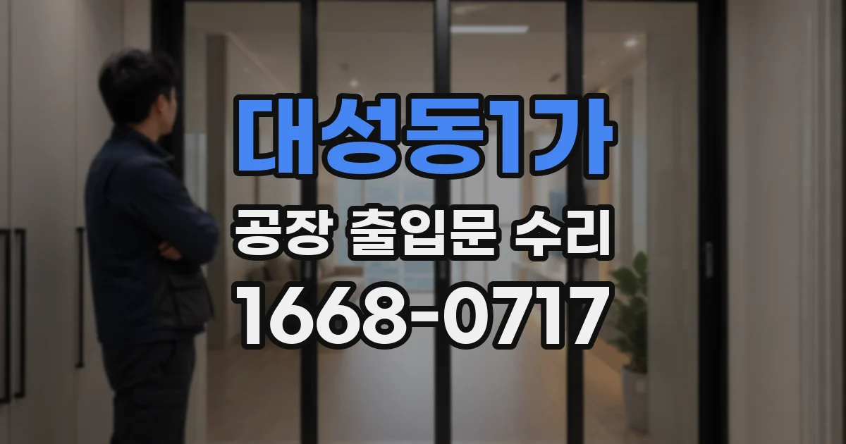 대성동1가 공장 출입문 수리