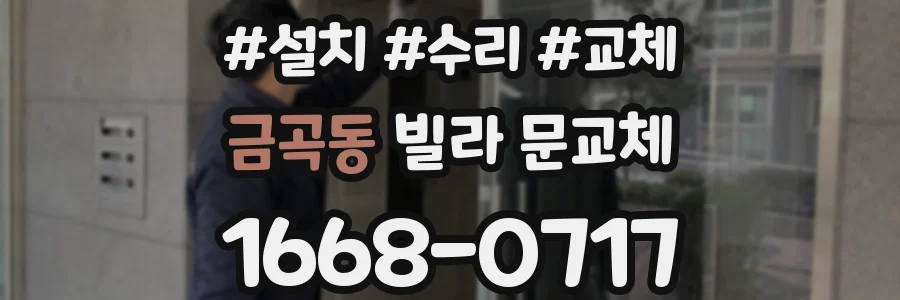 금곡동 빌라 문교체