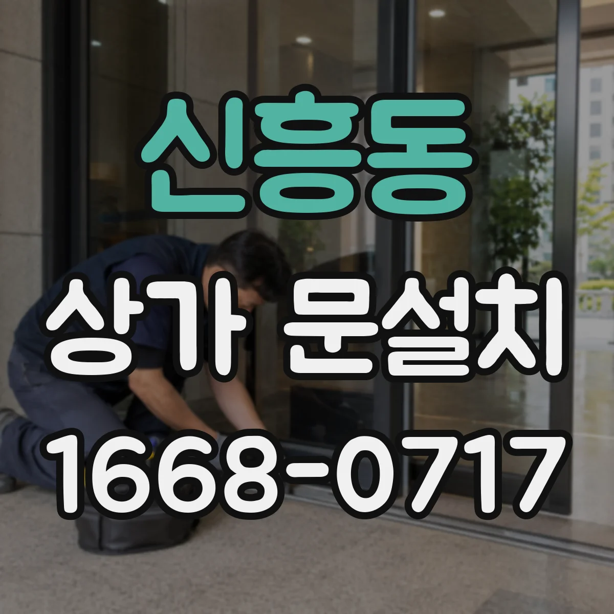 신흥동 상가 문설치