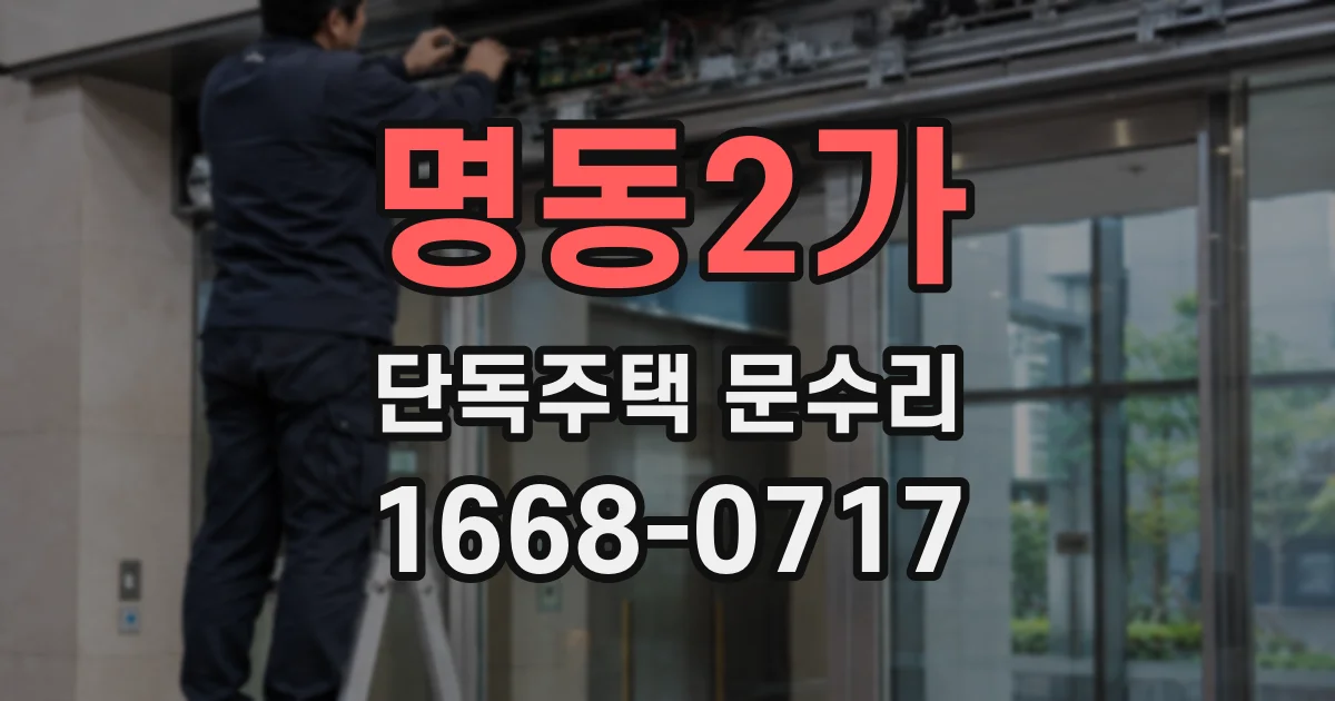 명동2가 단독주택 문수리