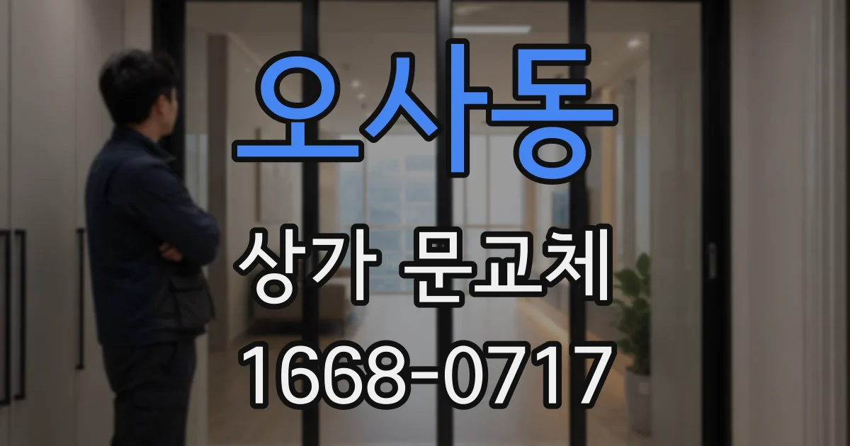 오사동 상가 문교체