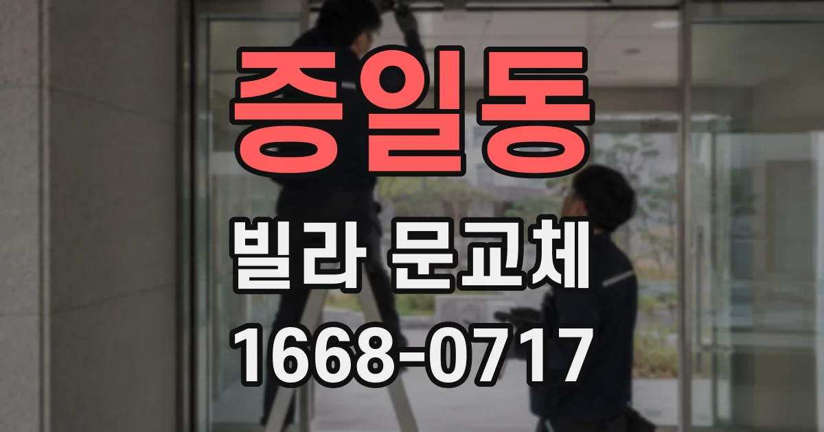 증일동 빌라 문교체