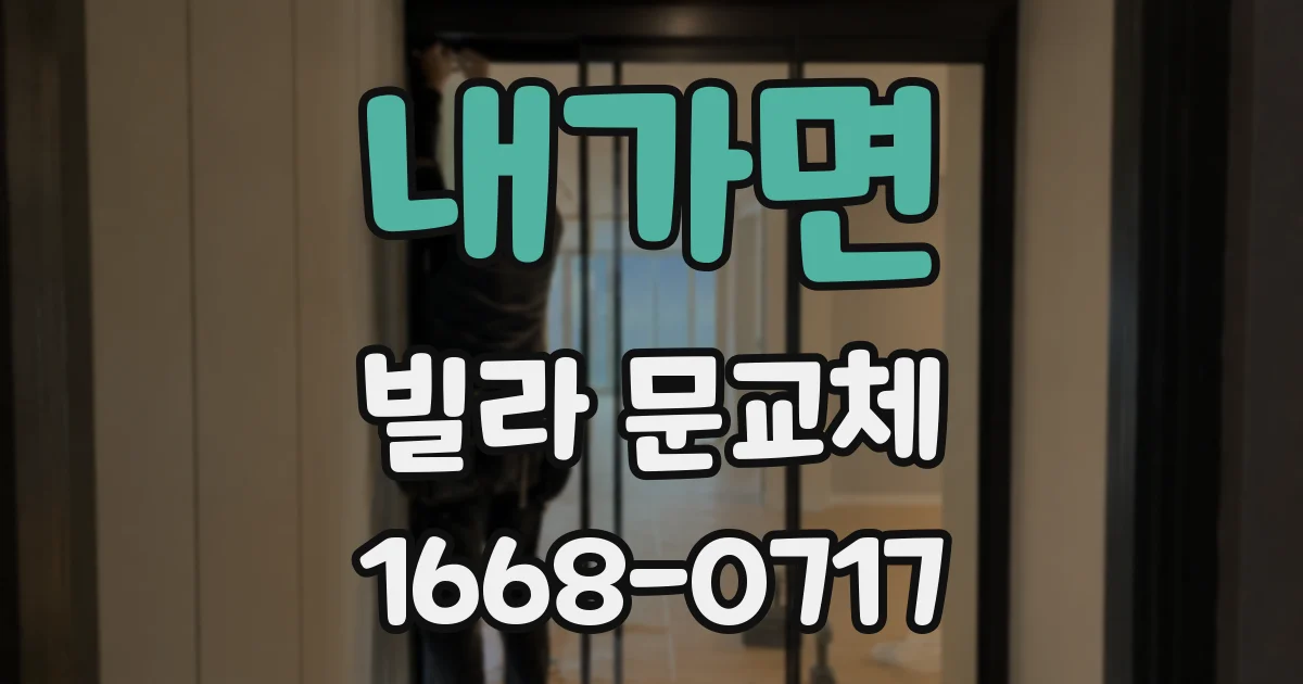 내가면 빌라 문교체