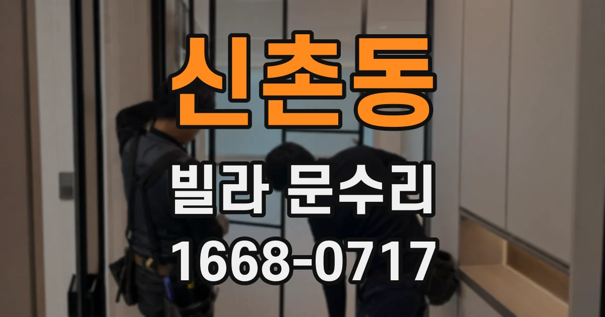 신촌동 빌라 문수리