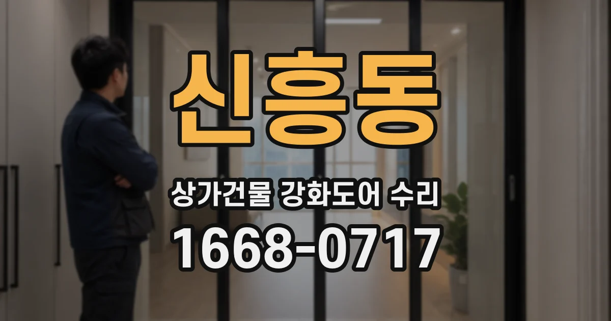 신흥동 상가건물 강화도어 수리