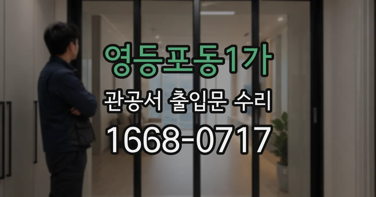 영등포동1가 관공서 출입문 수리