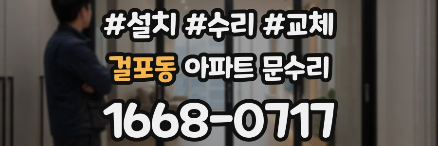 걸포동 아파트 문수리