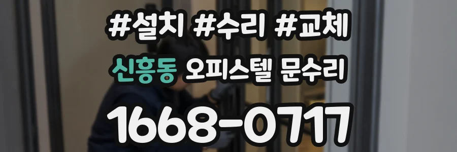 신흥동 오피스텔 문수리