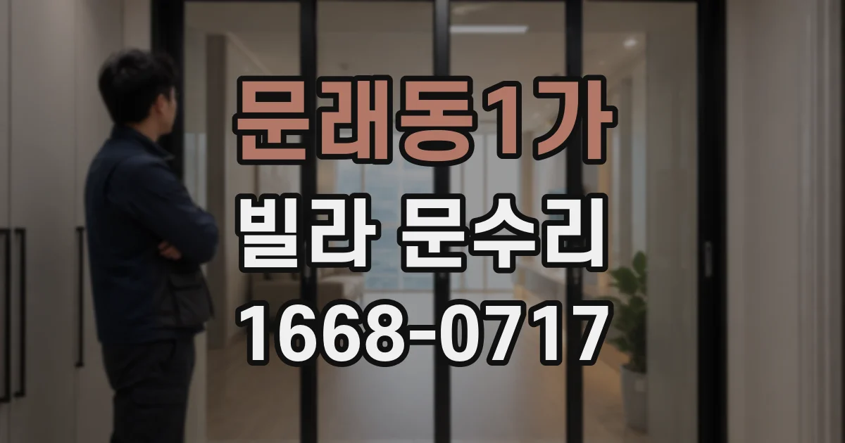 문래동1가 빌라 문수리