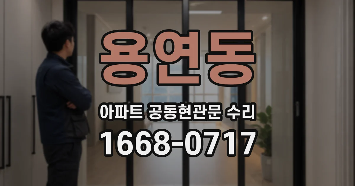 용연동 아파트 공동현관문 수리