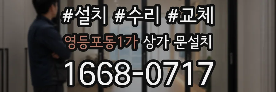 영등포동1가 상가 문설치