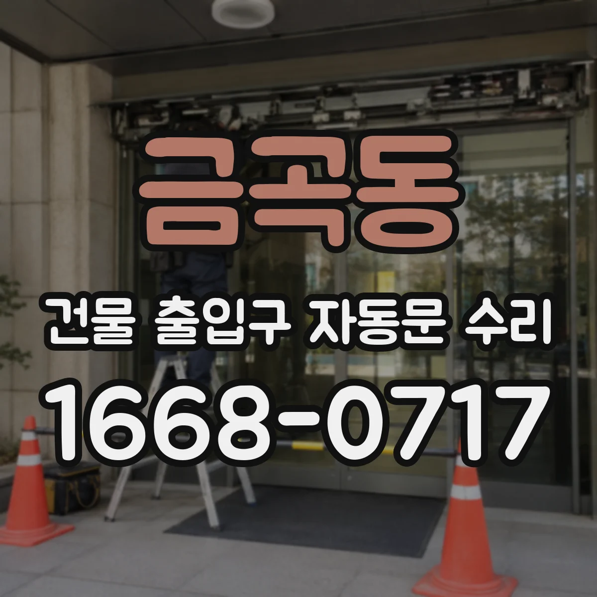 금곡동 건물 출입구 자동문 수리