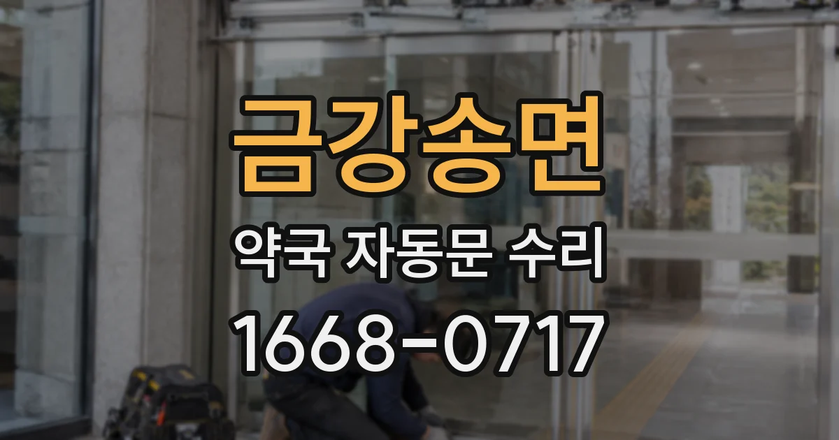 금강송면 약국 자동문 수리