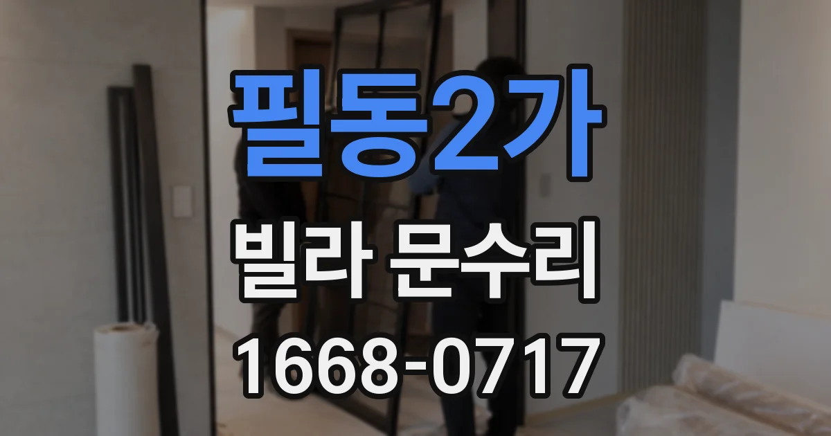 필동2가 빌라 문수리