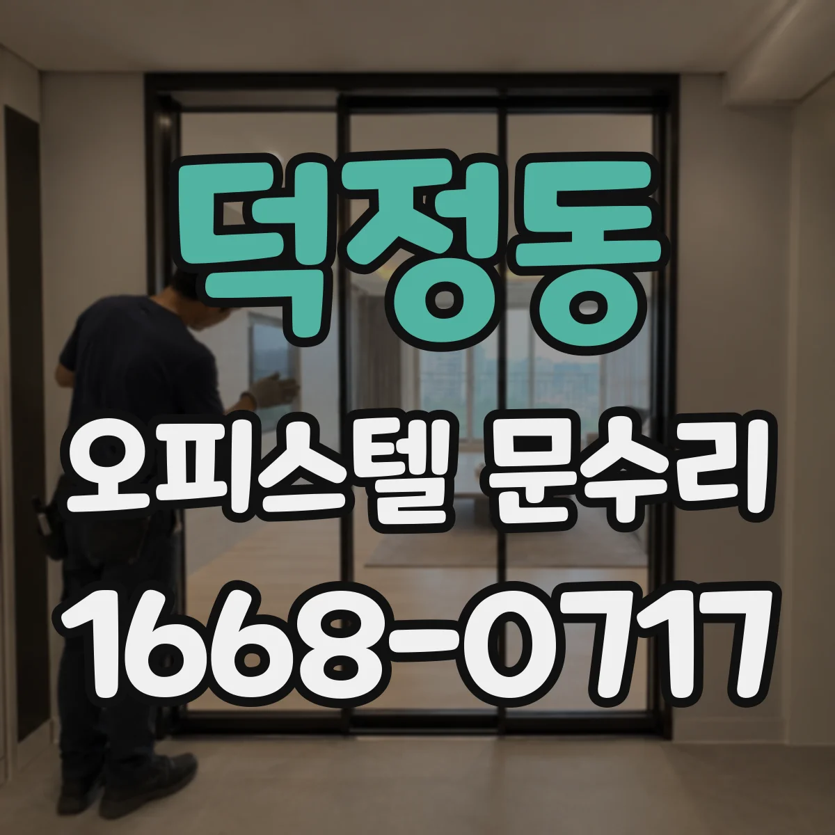 덕정동 오피스텔 문수리