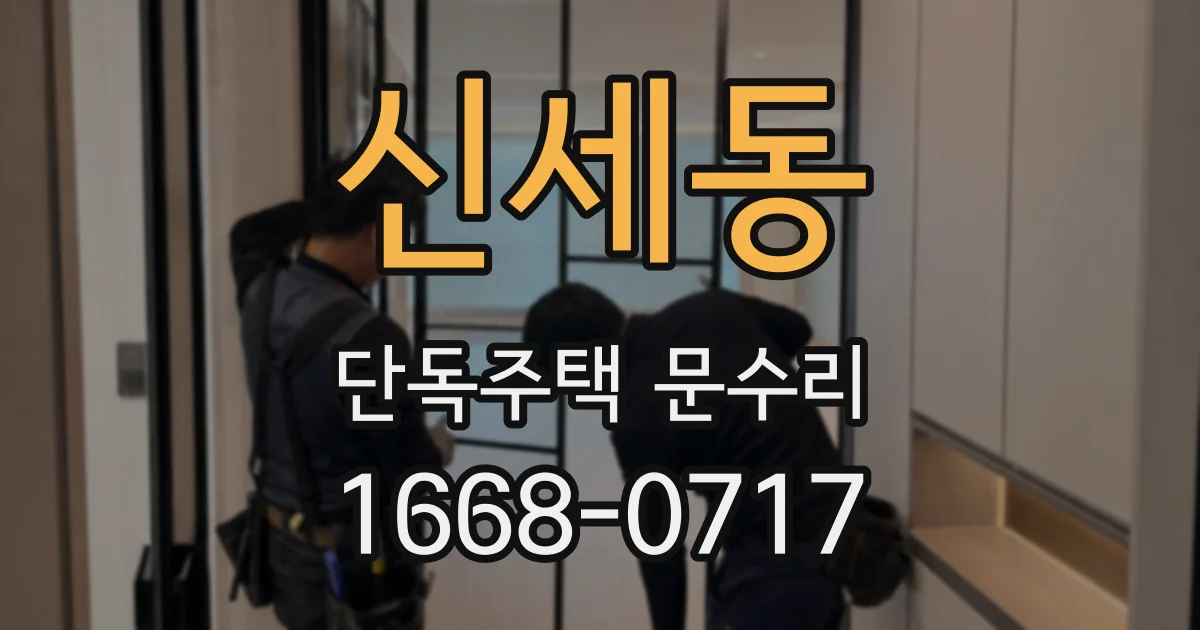 신세동 단독주택 문수리