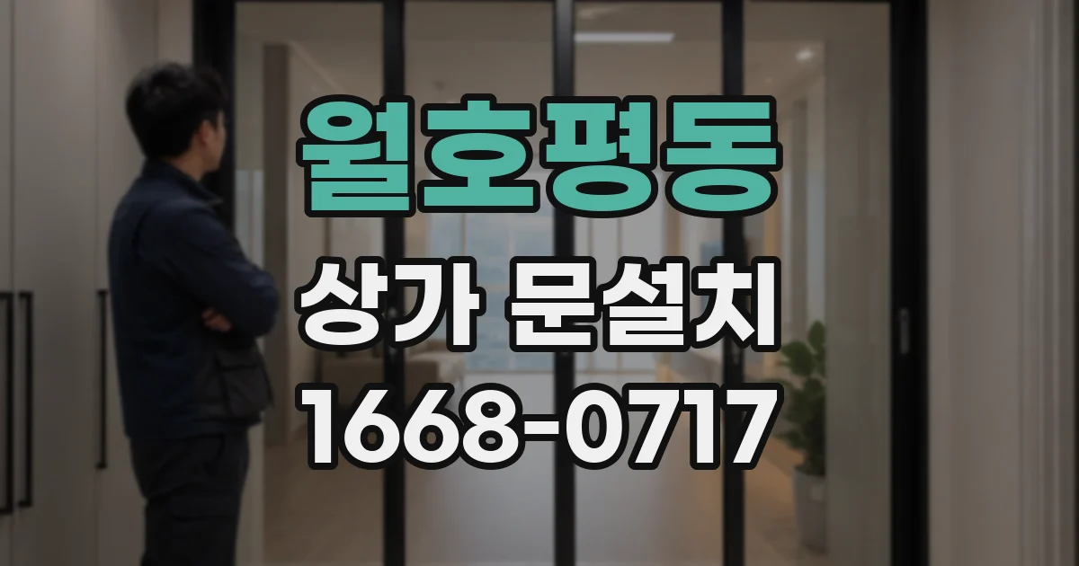 월호평동 상가 문설치