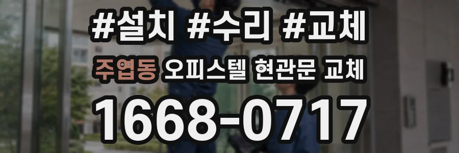 주엽동 오피스텔 현관문 교체