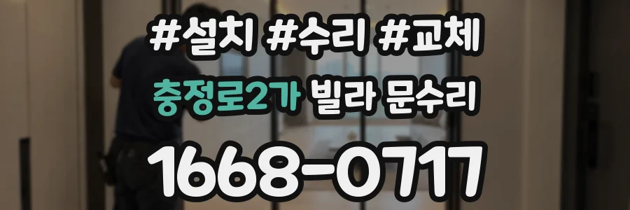 충정로2가 빌라 문수리