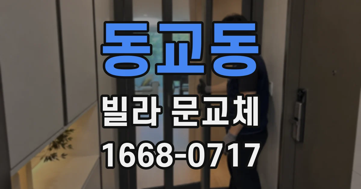 동교동 빌라 문교체