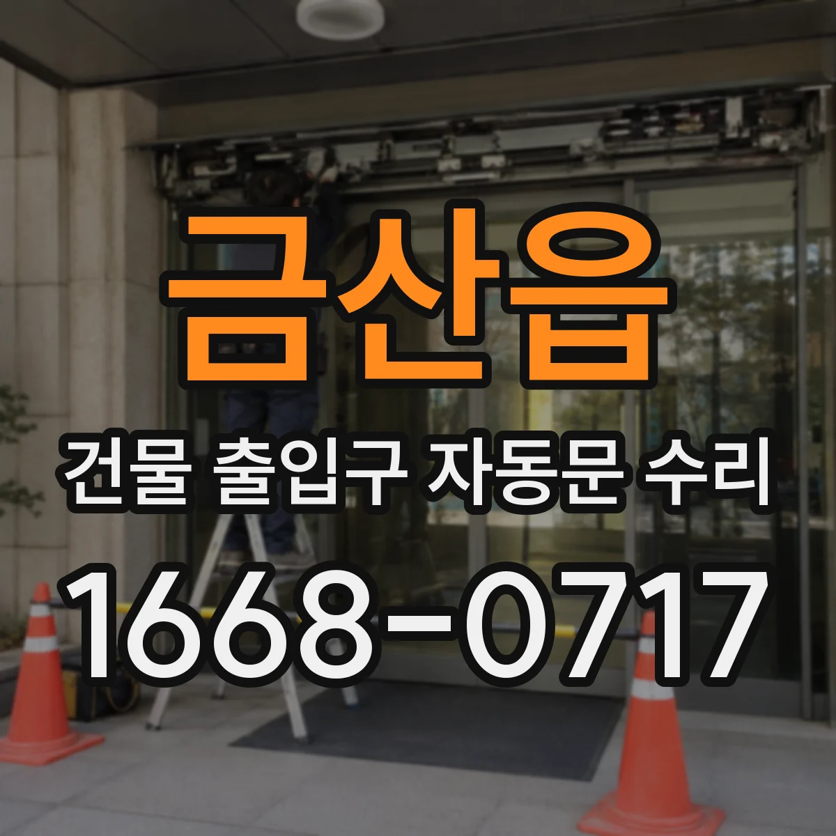 금산읍 건물 출입구 자동문 수리