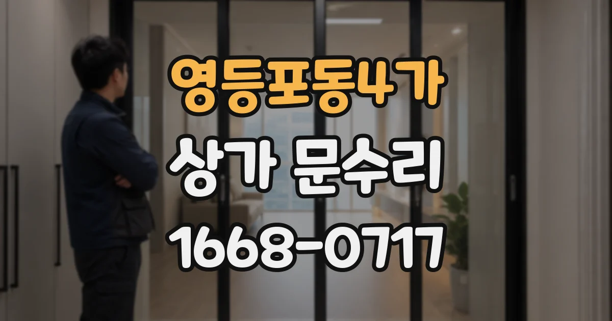 영등포동4가 상가 문수리