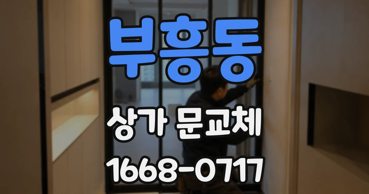 부흥동 상가 문교체