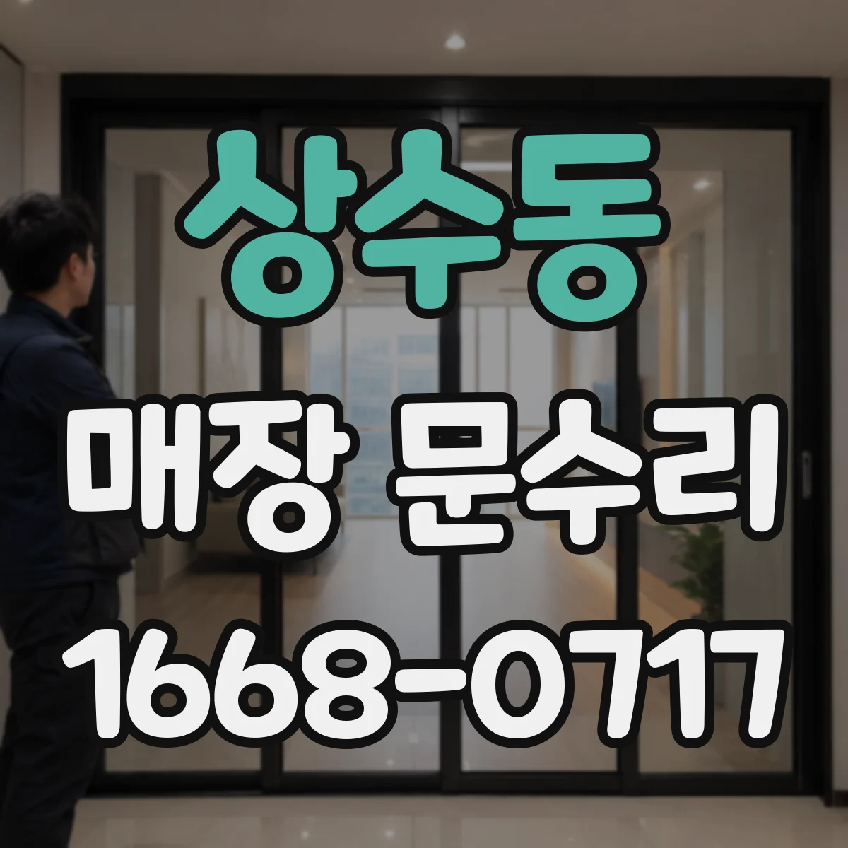 상수동 매장 문수리