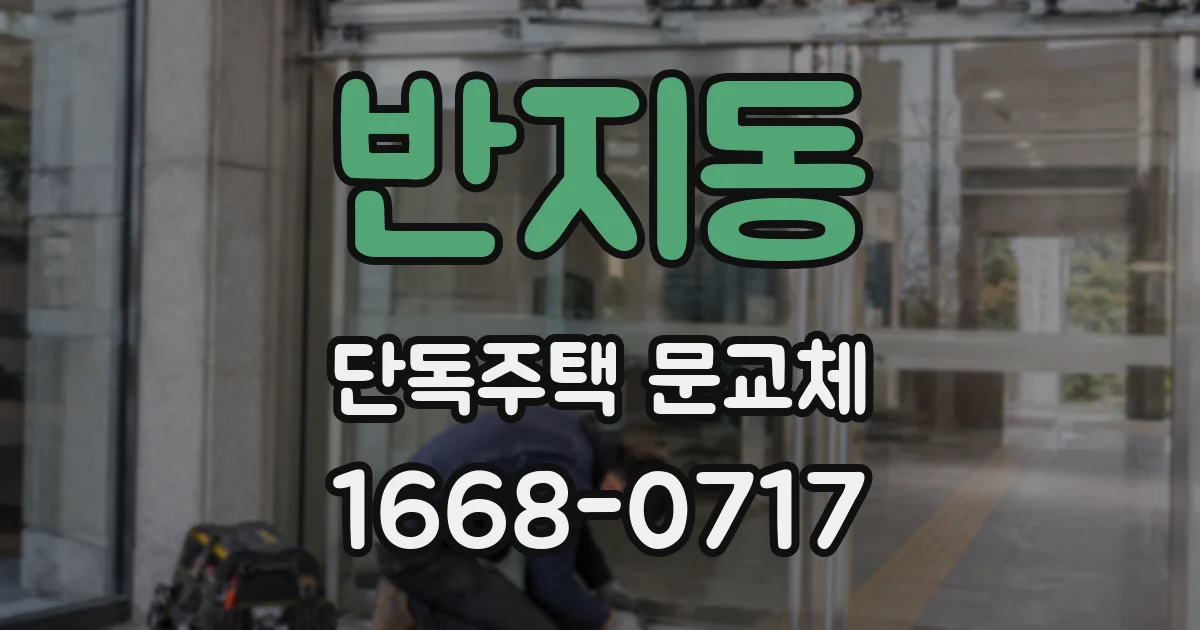 반지동 단독주택 문교체