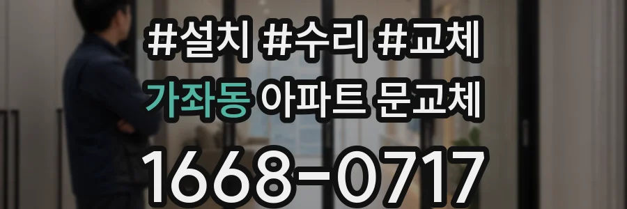 가좌동 아파트 문교체