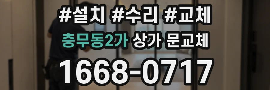충무동2가 상가 문교체