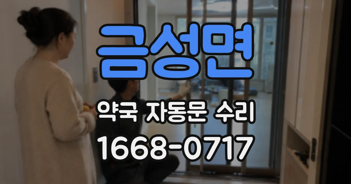 금성면 약국 자동문 수리