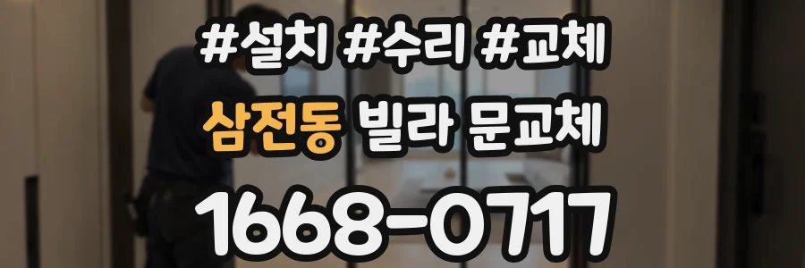 삼전동 빌라 문교체