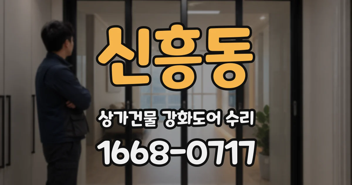 신흥동 상가건물 강화도어 수리