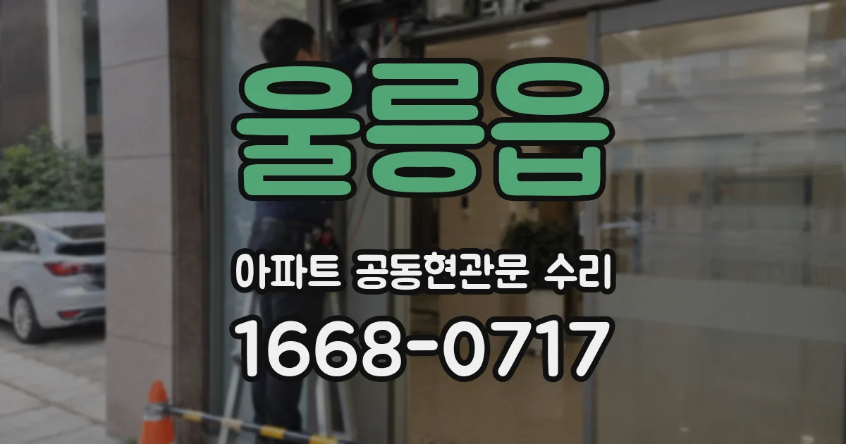 울릉읍 아파트 공동현관문 수리