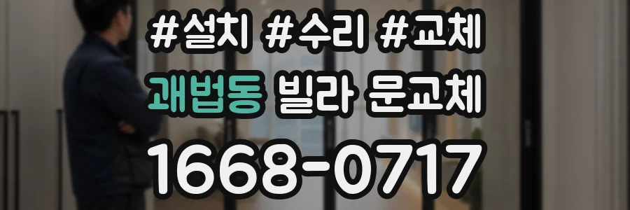 괘법동 빌라 문교체