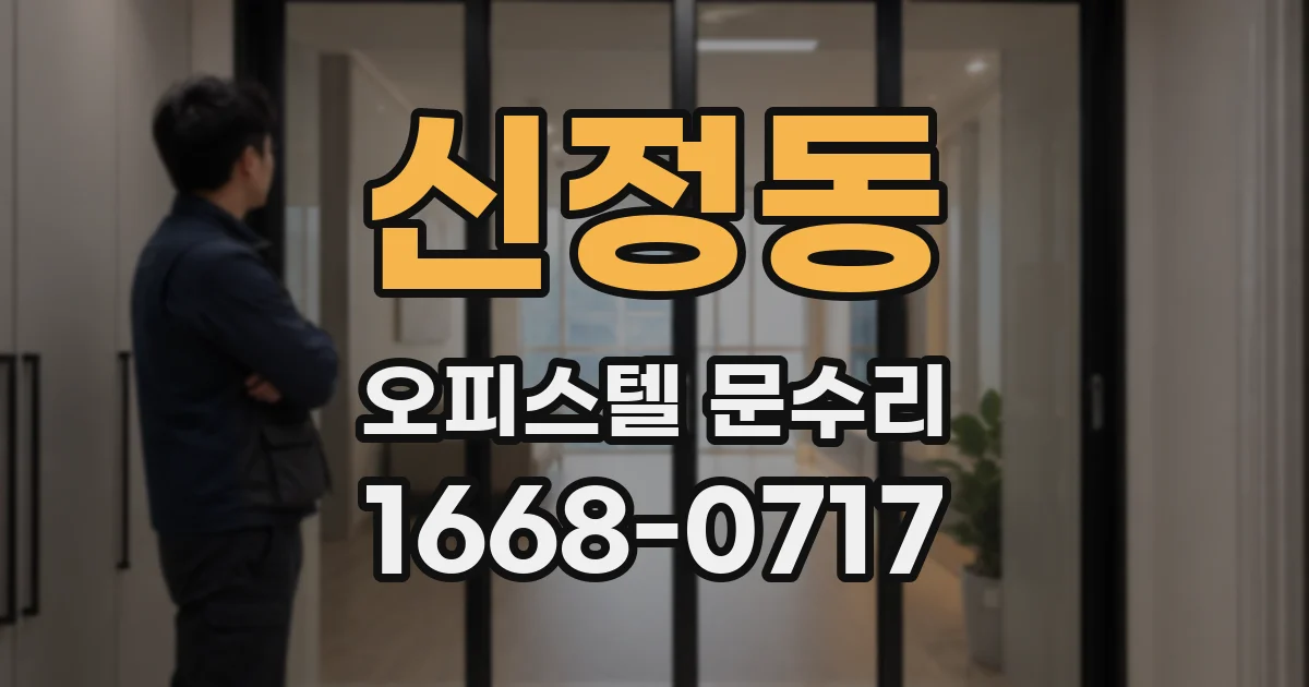 신정동 오피스텔 문수리