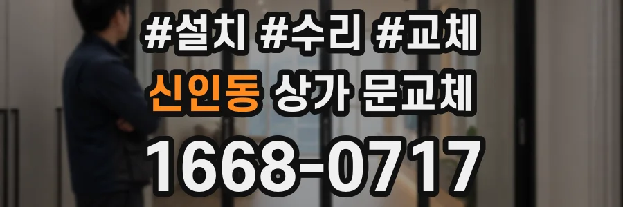 신인동 상가 문교체