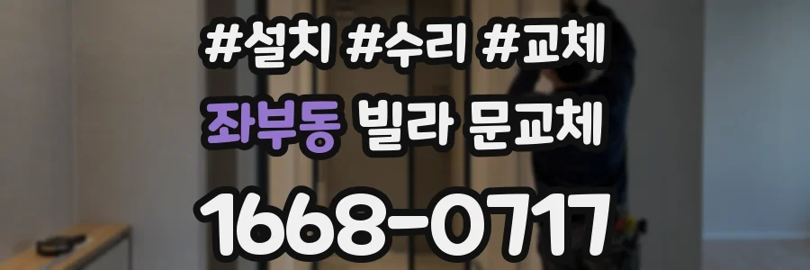 좌부동 빌라 문교체