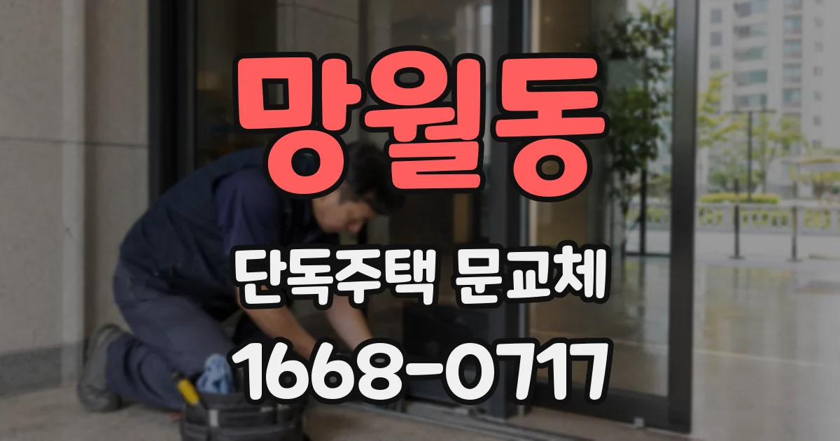 망월동 단독주택 문교체