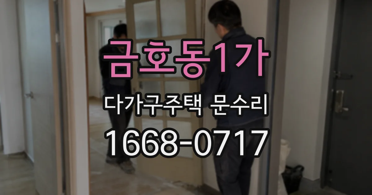 금호동1가 다가구주택 문수리